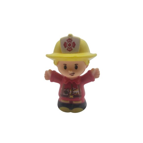 Fisher Price Little People Fire Engine Pair Ladder Trucks w/ 2 Firefighters Set - Picture 4 of 9